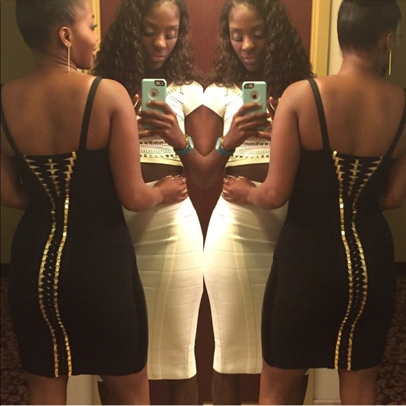 Herve Leger Dresses & Skirts - Little black Dress authentic Herve bandage dress
